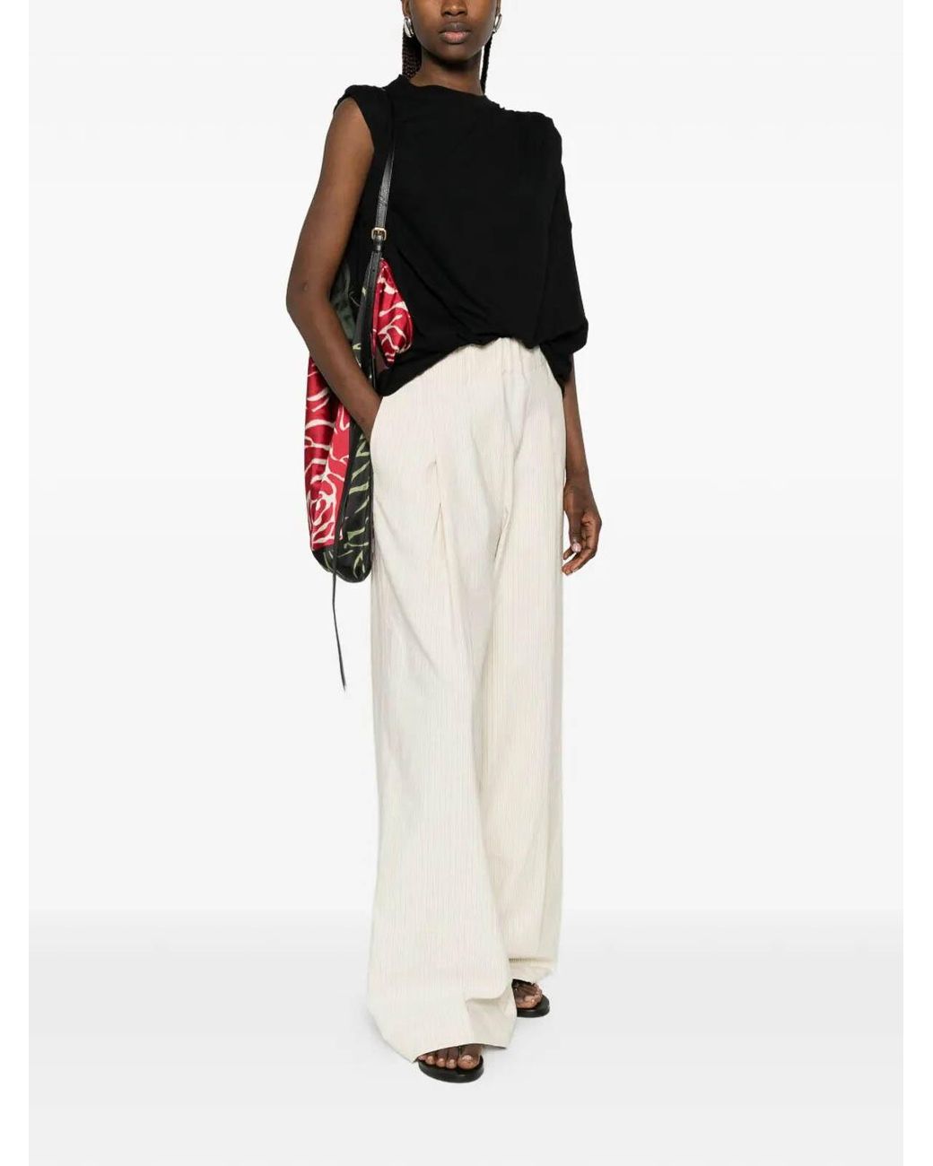 Dries Van Noten White Pila 3360 Pants