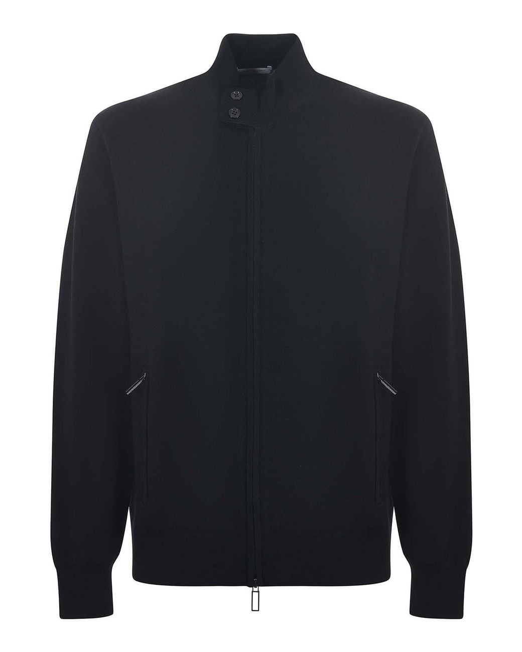 Paolo Pecora Blue Wool And Cotton Blend Cardigan for men