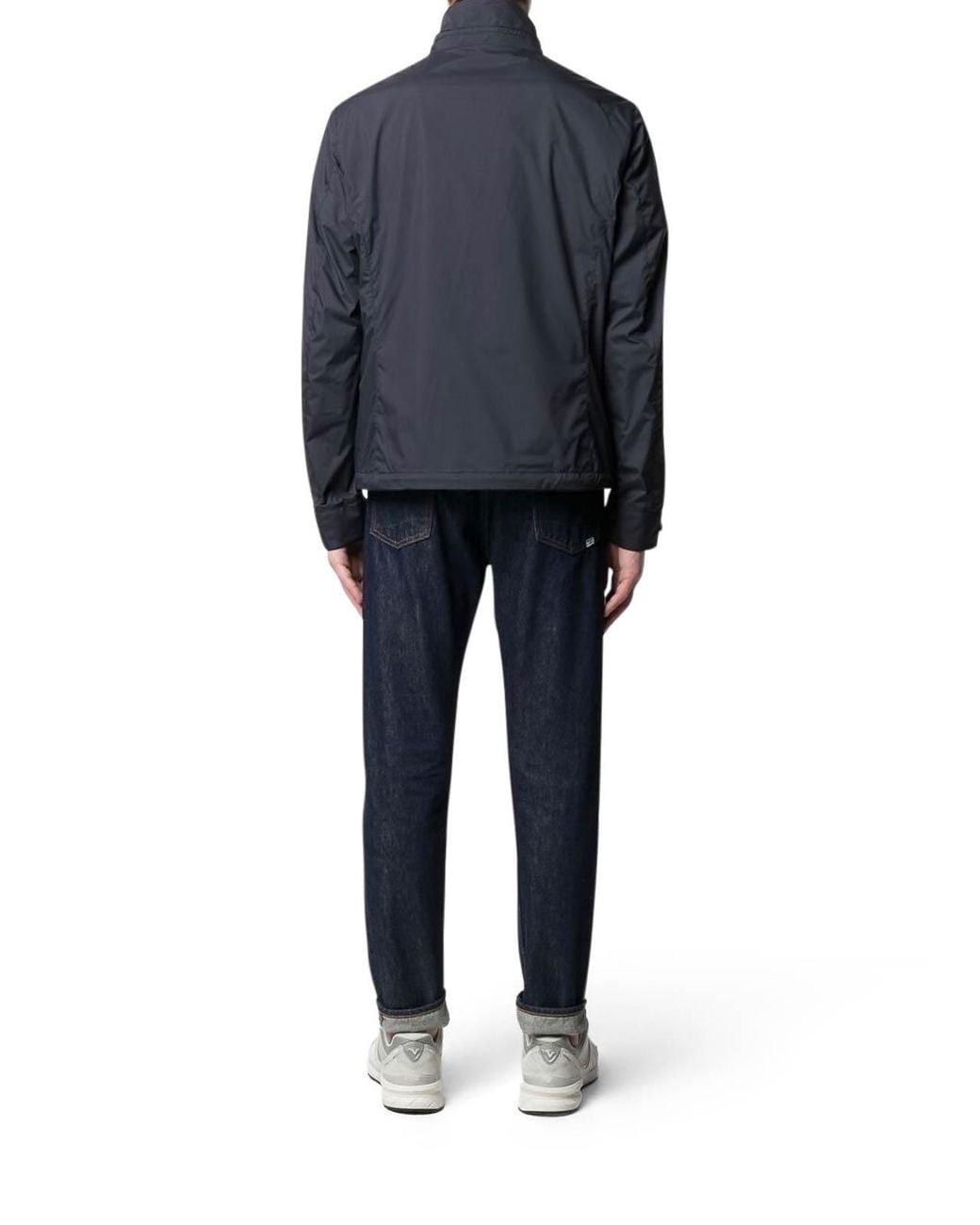 Moorer Blue Jacket With Zip for men