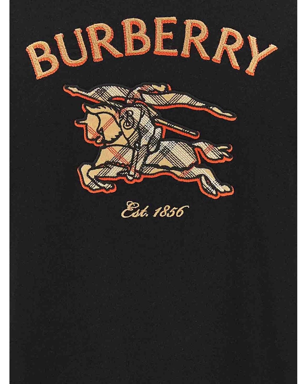 Burberry Black Ryan Cotton T-Shirt for men