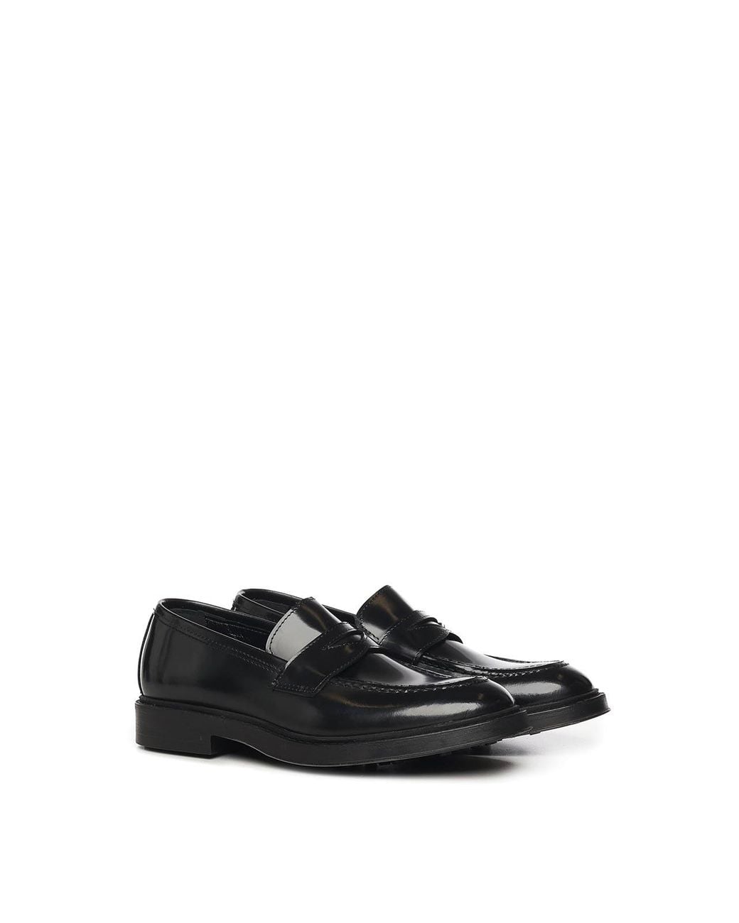 Giuliano Galiano Black Fred Moccasins for men