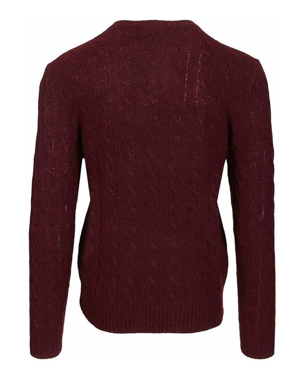 Polo Ralph Lauren Purple Cable Knit Sweater for men