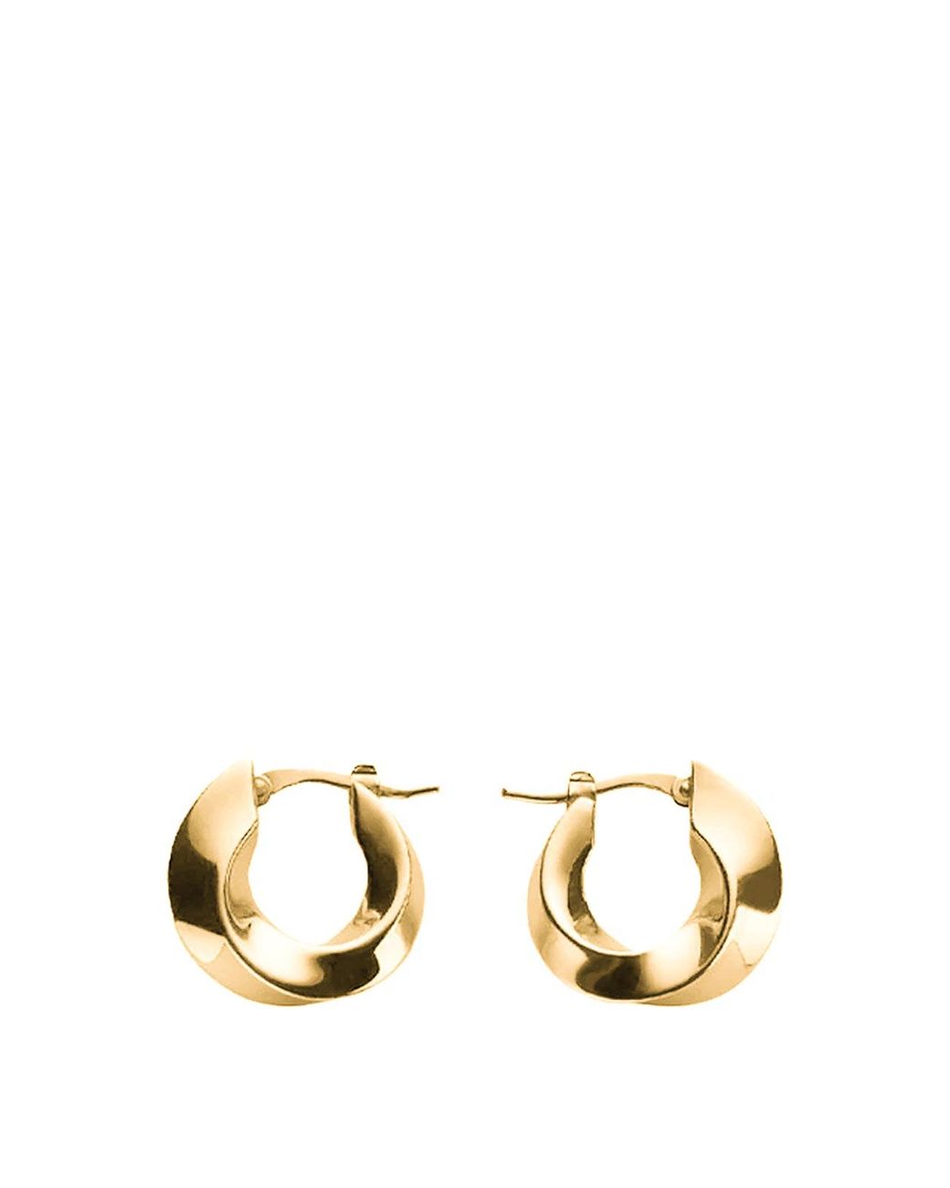 Bottega Veneta Metallic Hoop Earrings