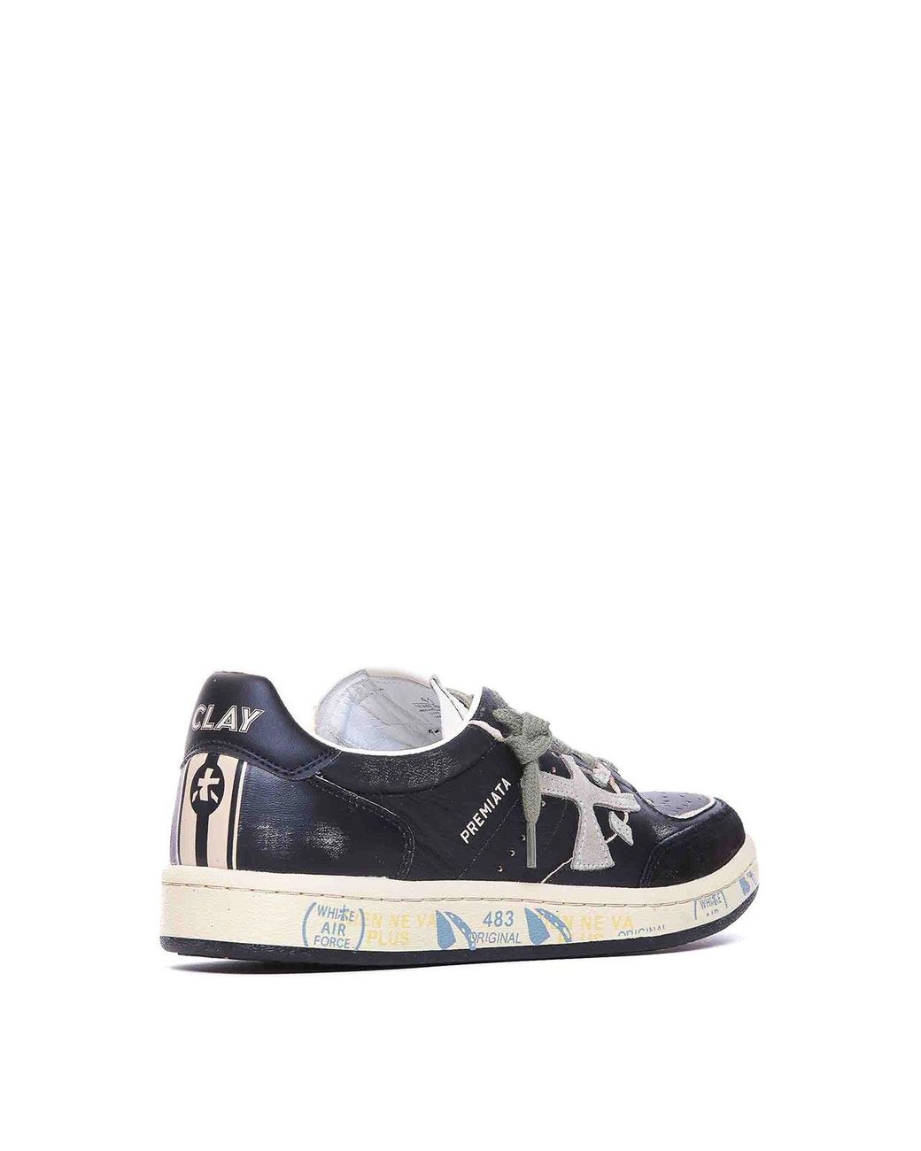 Premiata White Bsktclay 6909 Sneakers for men