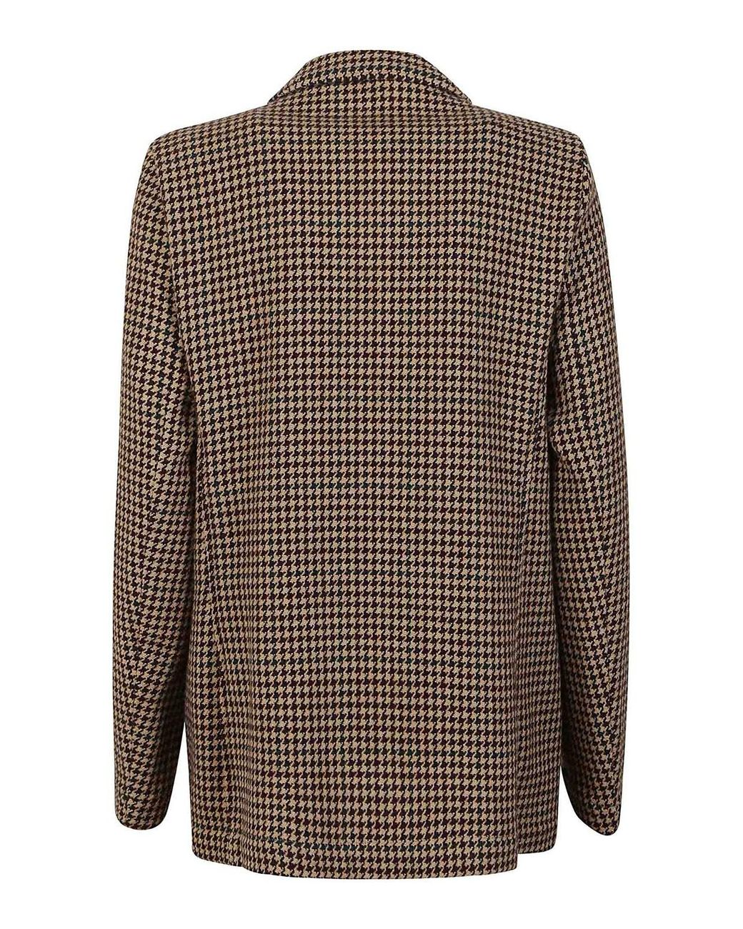 Massimo Alba Brown Patterned Wool Blazer Jacket