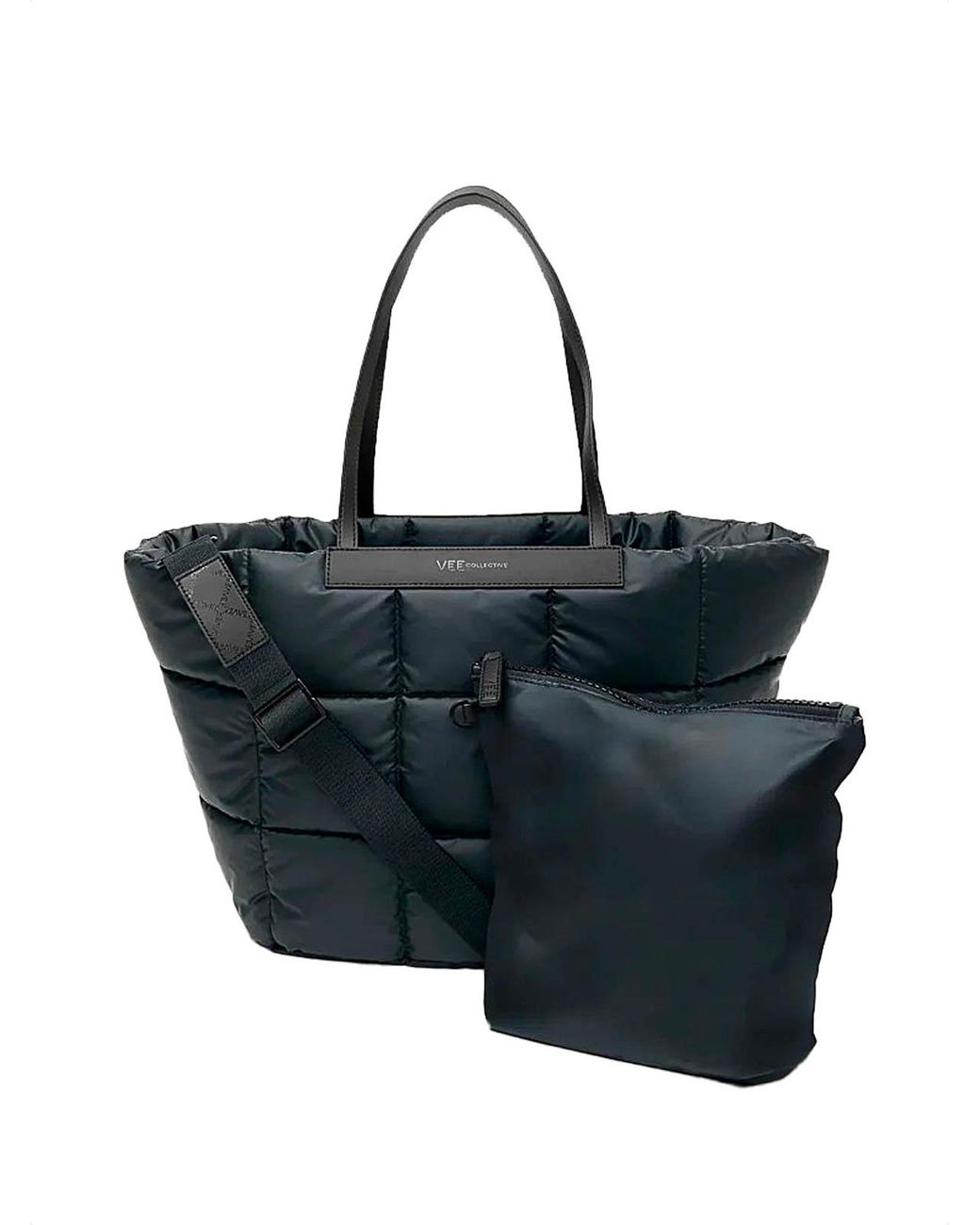 VEE COLLECTIVE Blue Porter Basque Tote Bag