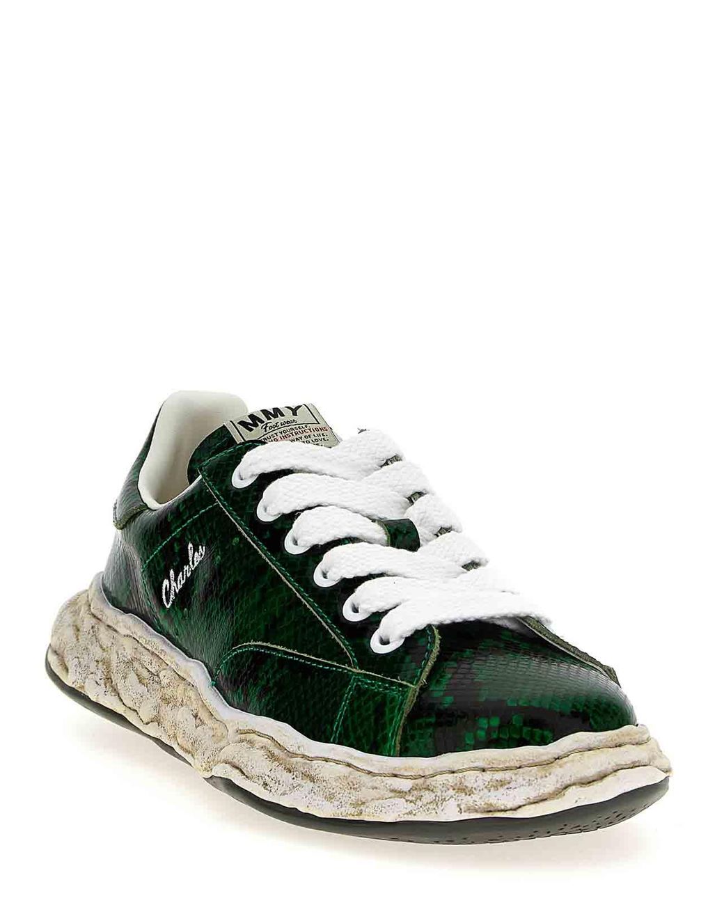 スニーカー MAISON MIHARA YASUHIRO 'Charles' sneakers Green Maison Mihara Yasuhiro Charles Sneakers in Green for Men | Lyst