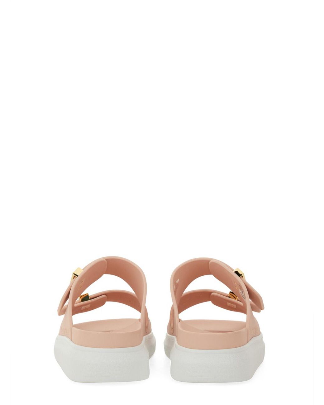 McQueen White Oversize Hybrid Sandal