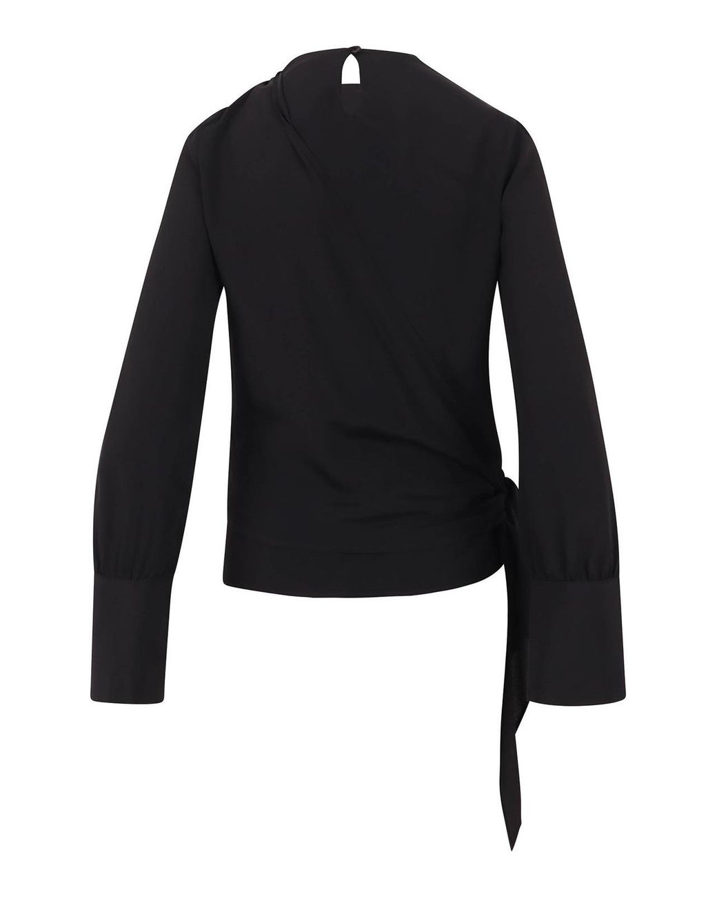 FEDERICA TOSI Black Blouse With Sash Detail