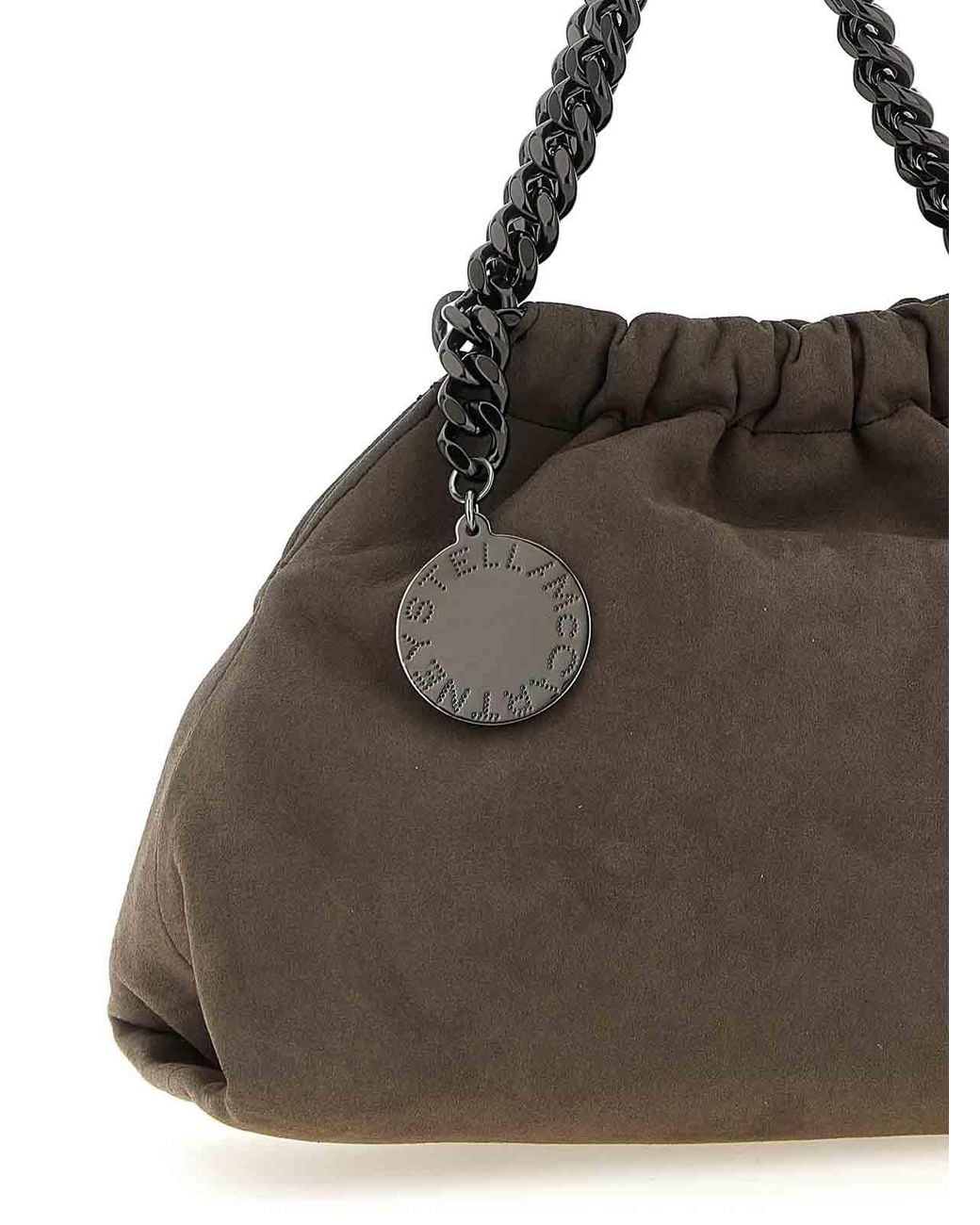 Stella McCartney Brown Falabella Mini Drawstring' Crossbody Bag