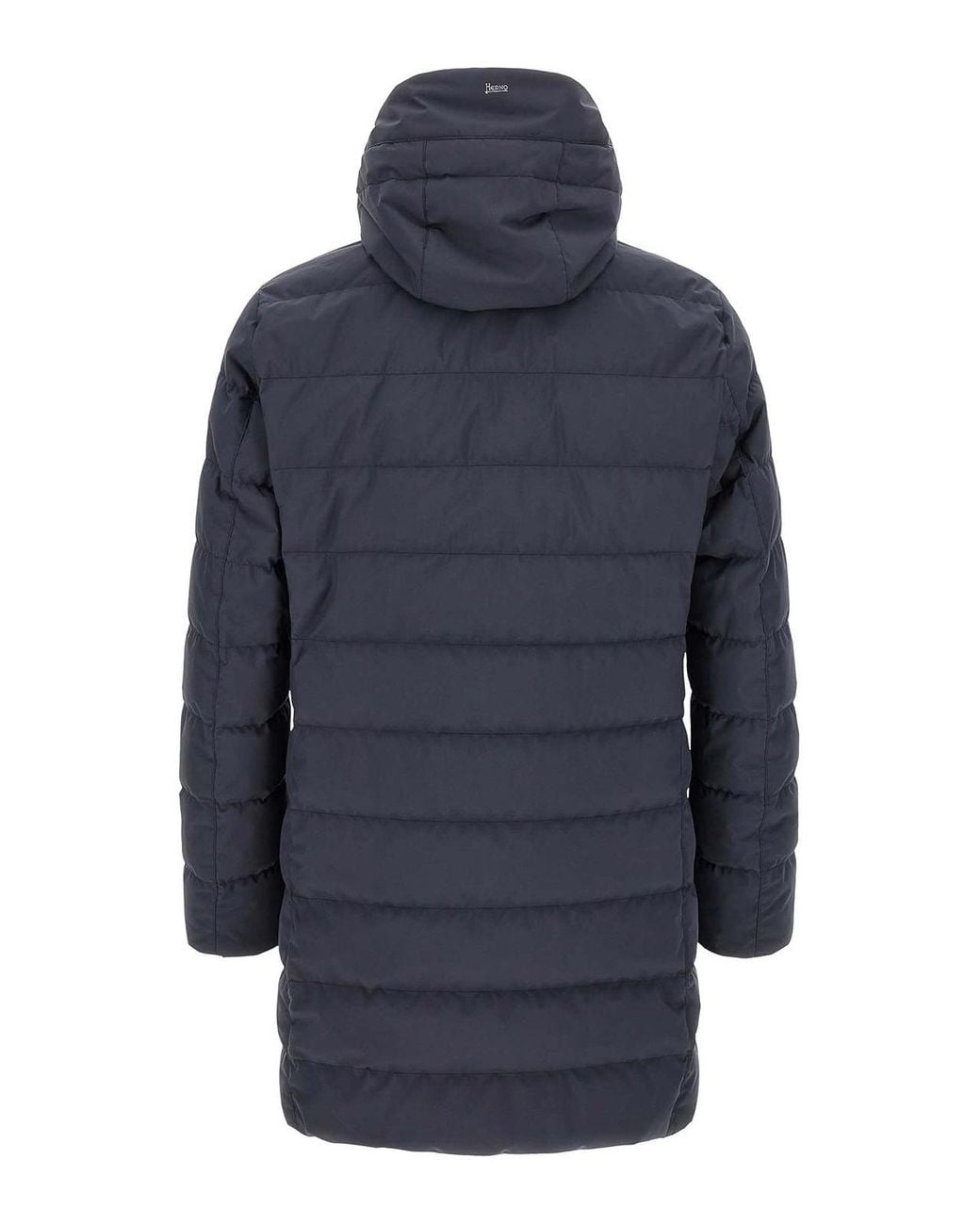 Herno Blue Technical Hooded Puffer Jacket for men