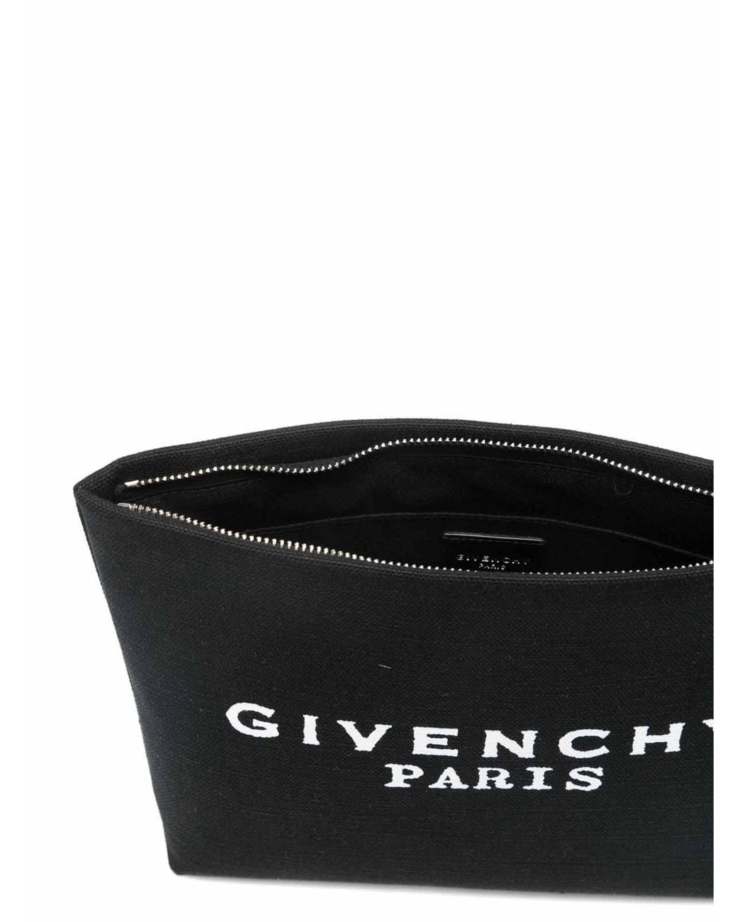 Givenchy Black Logo Cotton Pouch