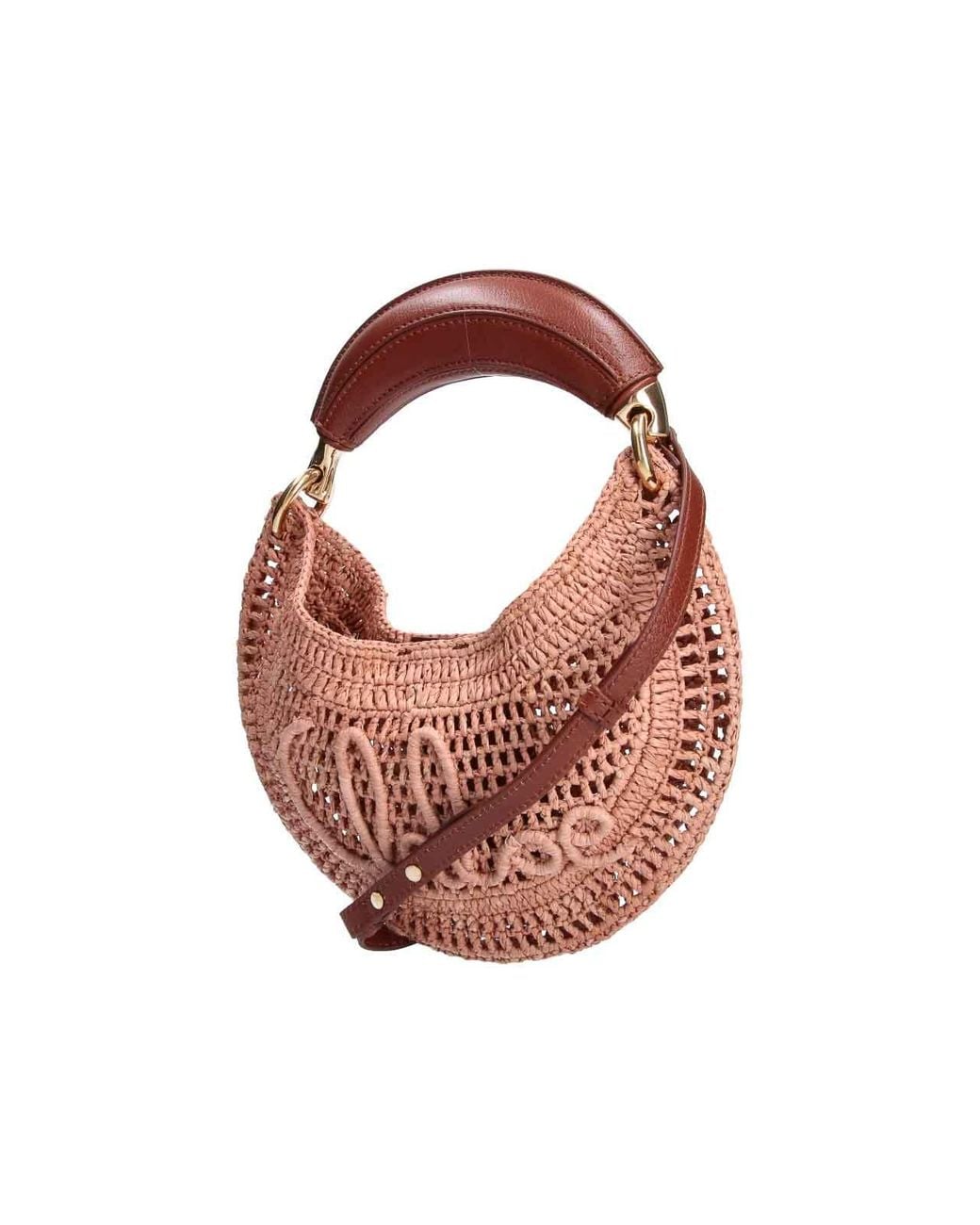 Chloé Pink Mini Summer Banana Hobo Bag