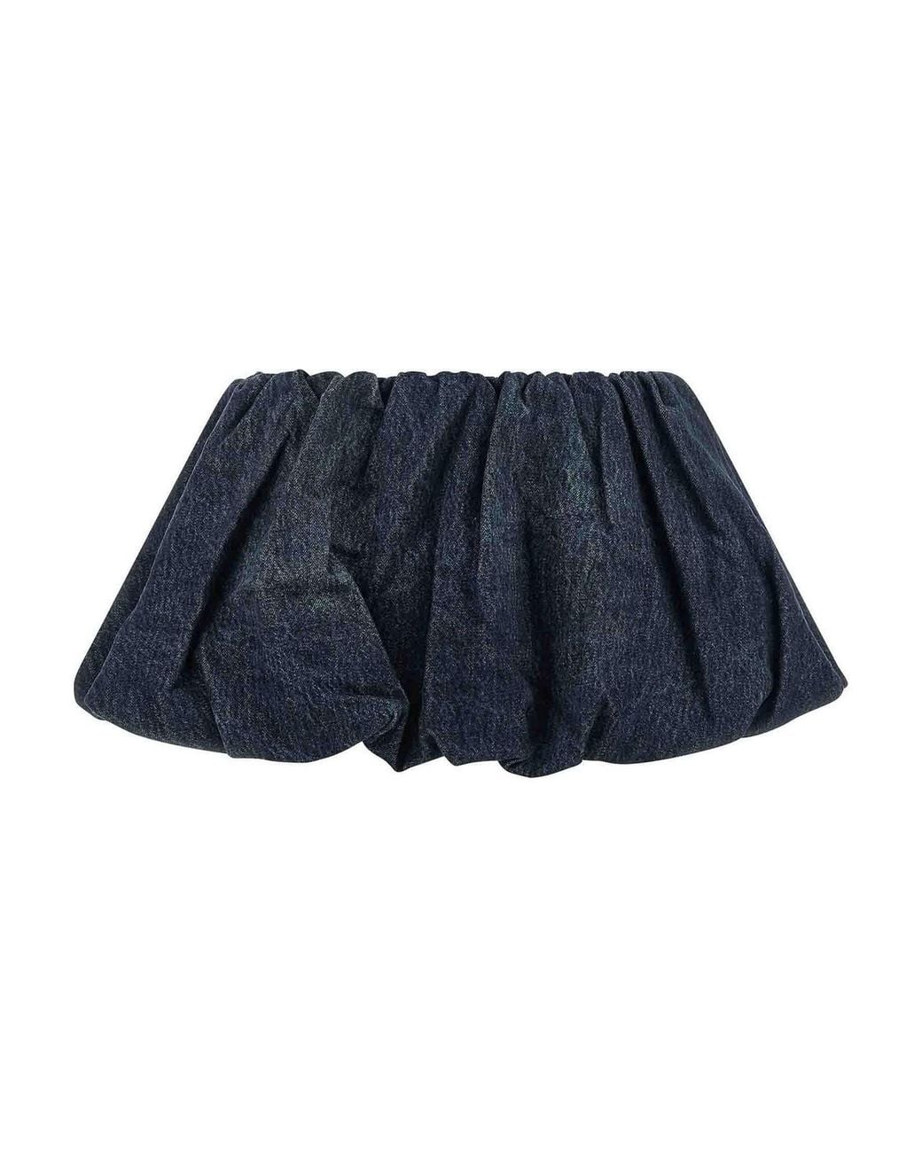 DIESEL Blue De-Muj-Fsj2 Cotton Skirt