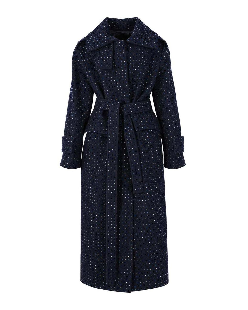 Pinko Blue Peugeot Long Coat