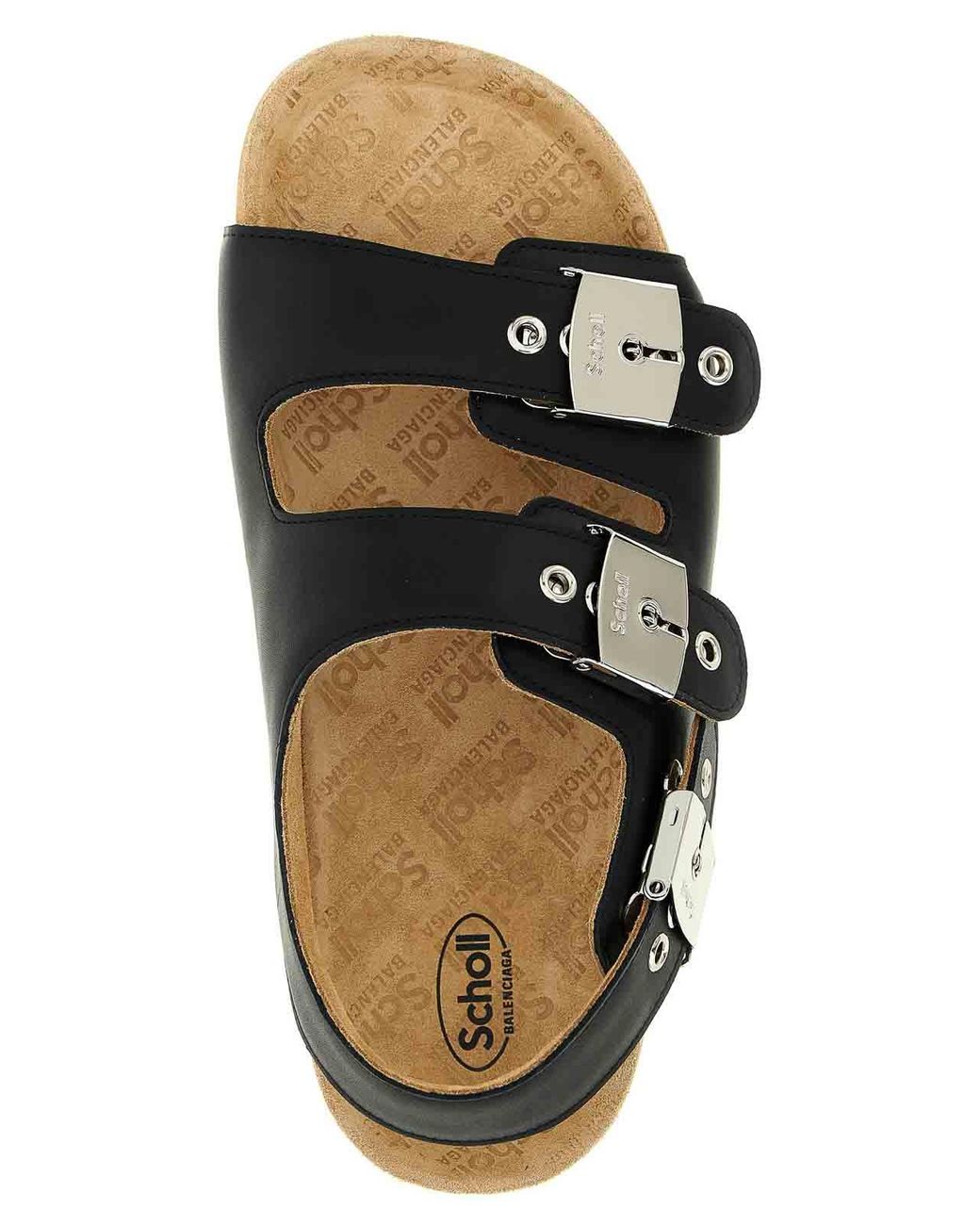 Balenciaga Black X Scholl Sandals for men