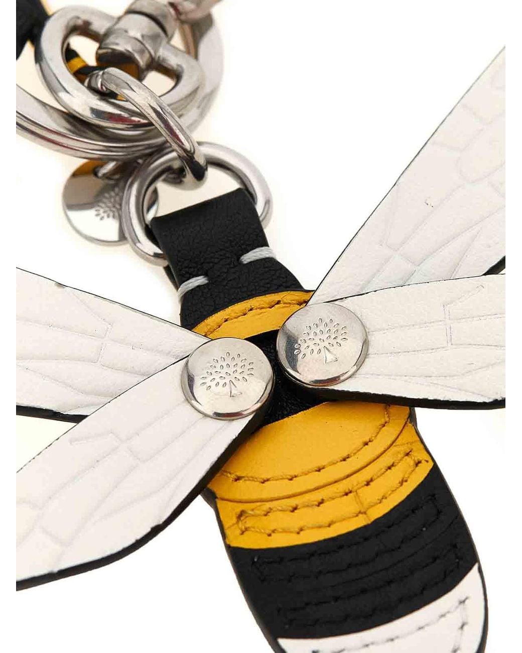 Mulberry Metallic Keyring
