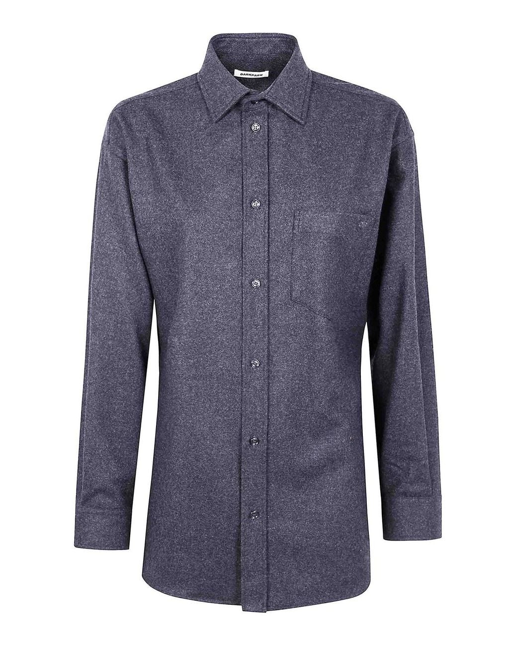 DARKPARK Blue Anne Wool Tailored Shirt