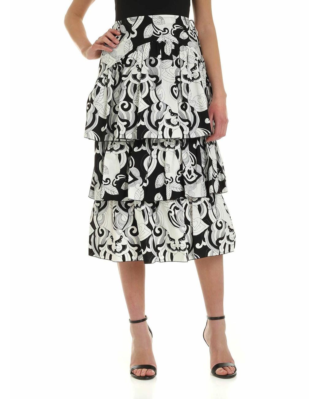See By Chloé Black Ruffles Skirt
