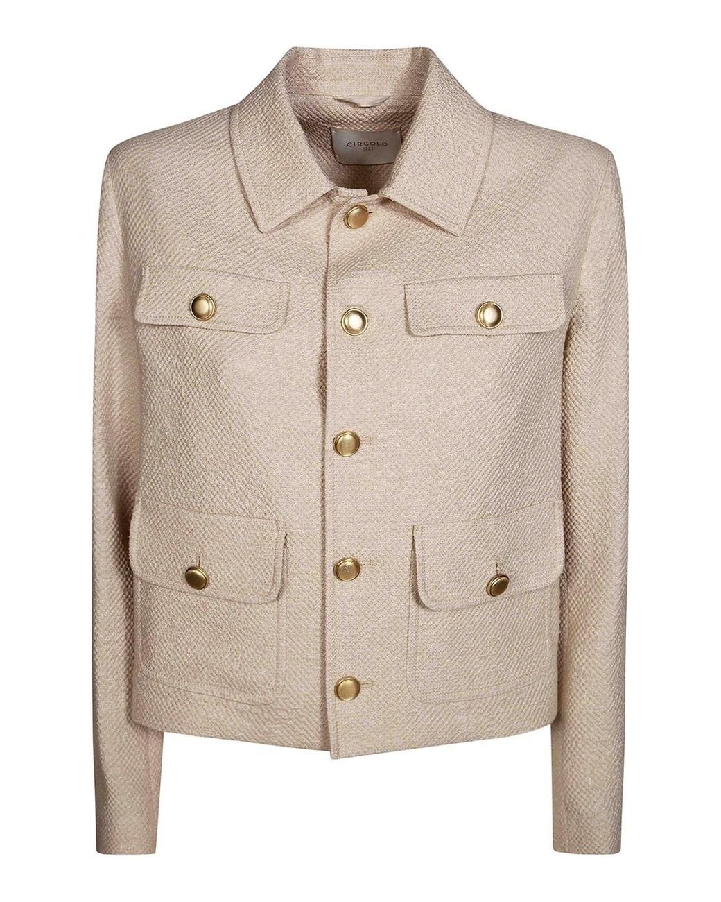 Circolo 1901 Natural Chanel Operated Jacket