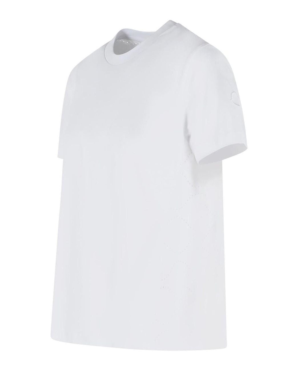 Moncler White Cotton T-Shirt