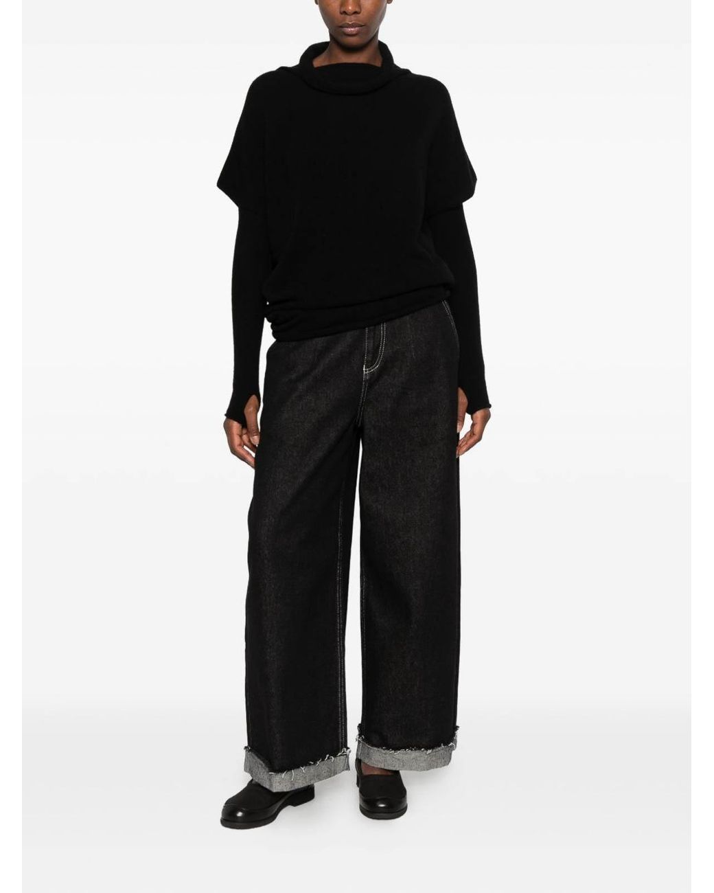 Vanisé Black Rocio Nero Turtleneck Sweater