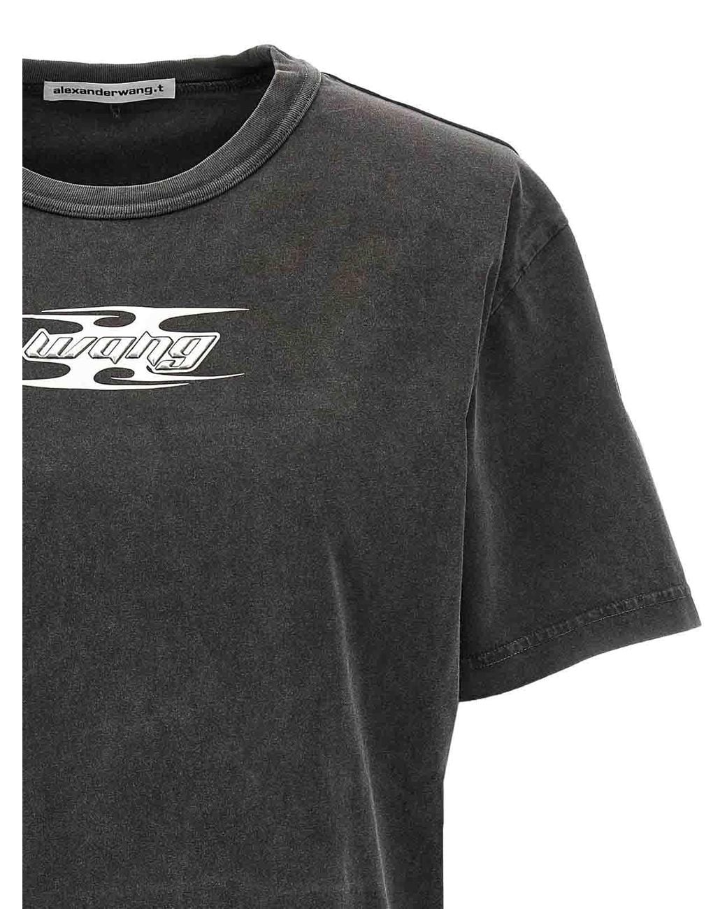T By Alexander Wang Black Logo T-Shirt