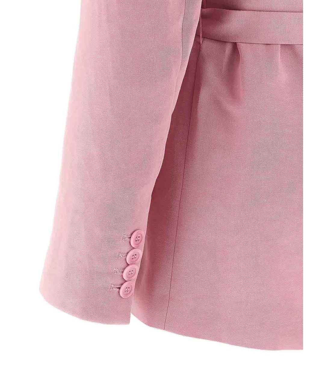 Nude Pink Belt Blazer