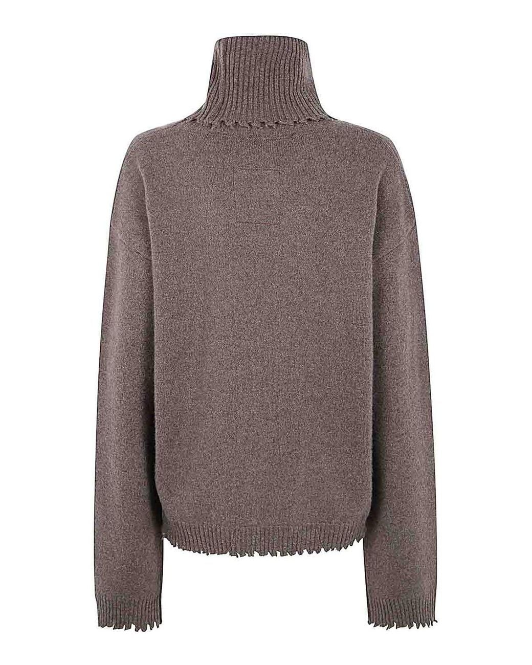 Uma Wang Brown High Neck Top