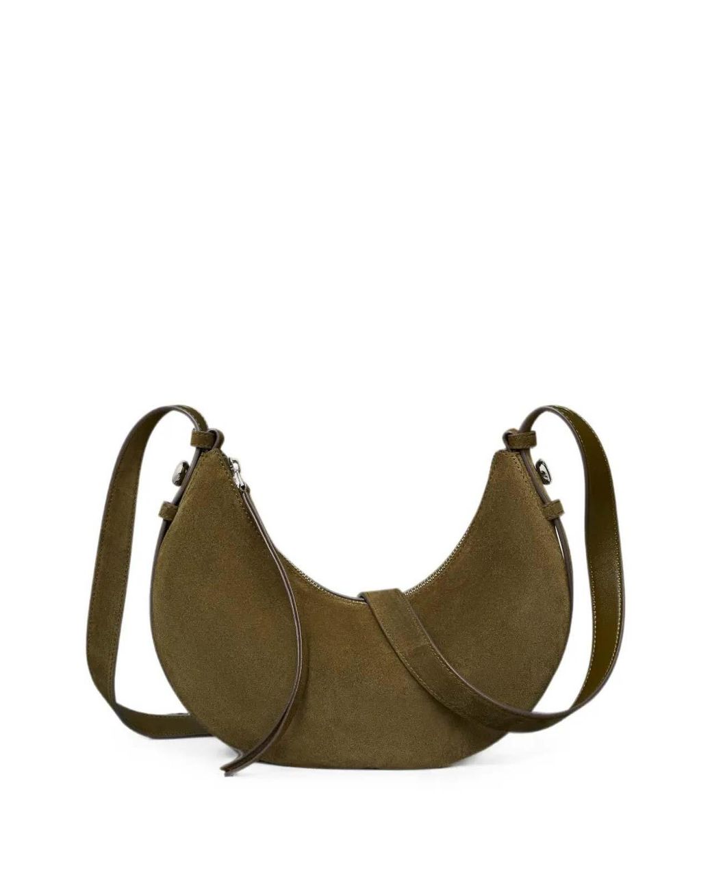 Tory Burch Gray Shoulder Bag Romy Half Moon