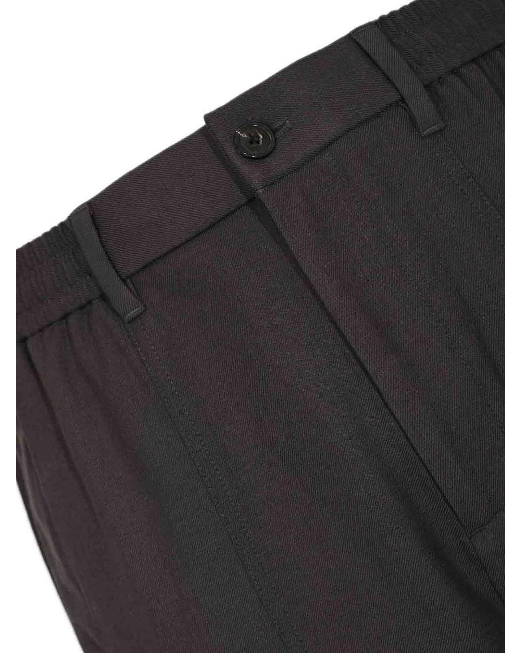 Emporio Armani Black Trousers for men