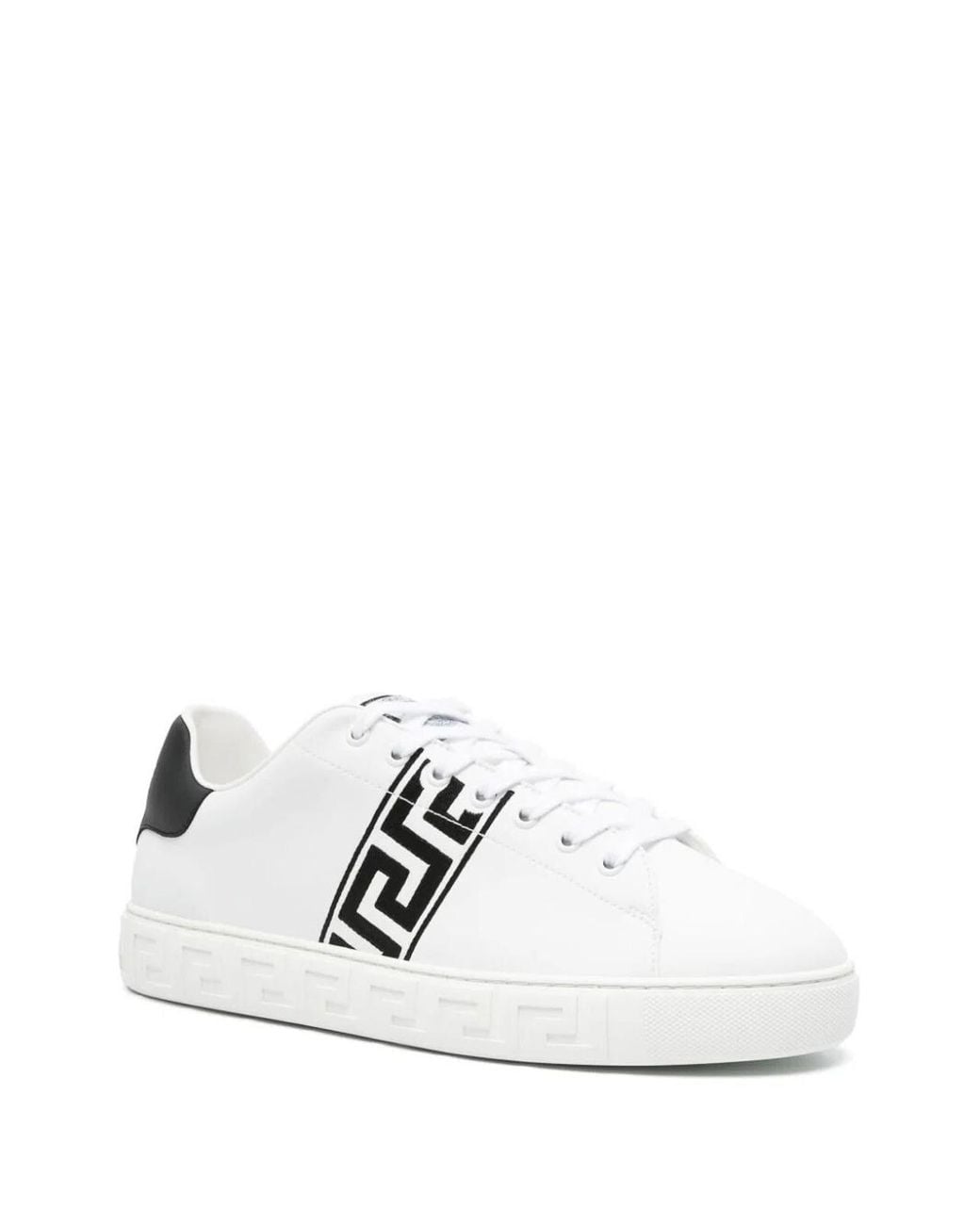 Versace White Sneakers With Logo for men