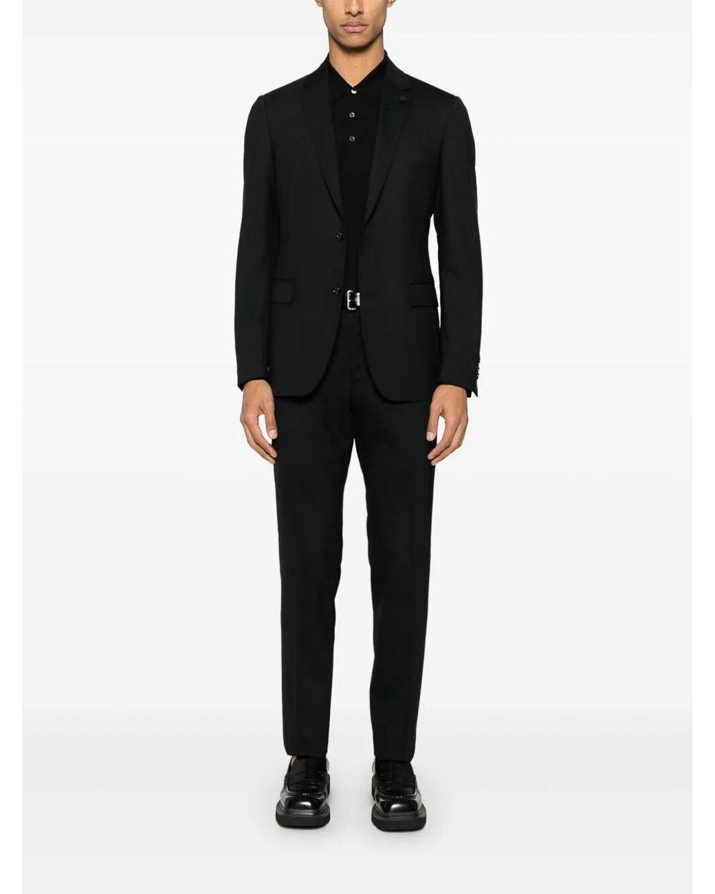 Lardini Black Soiree Slim Fit Dress for men