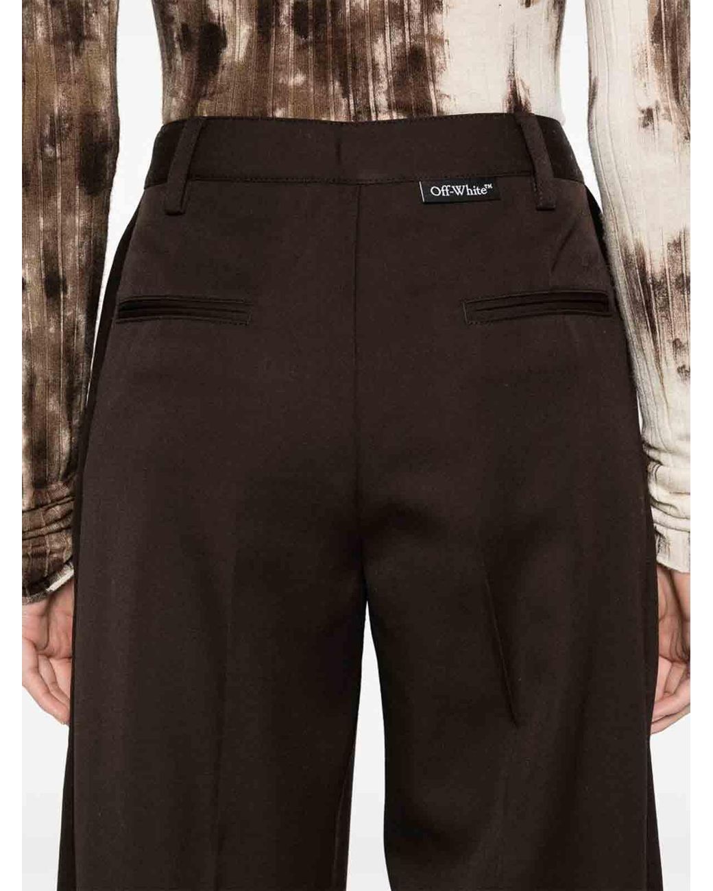 Off-White c/o Virgil Abloh Brown Off Trousers