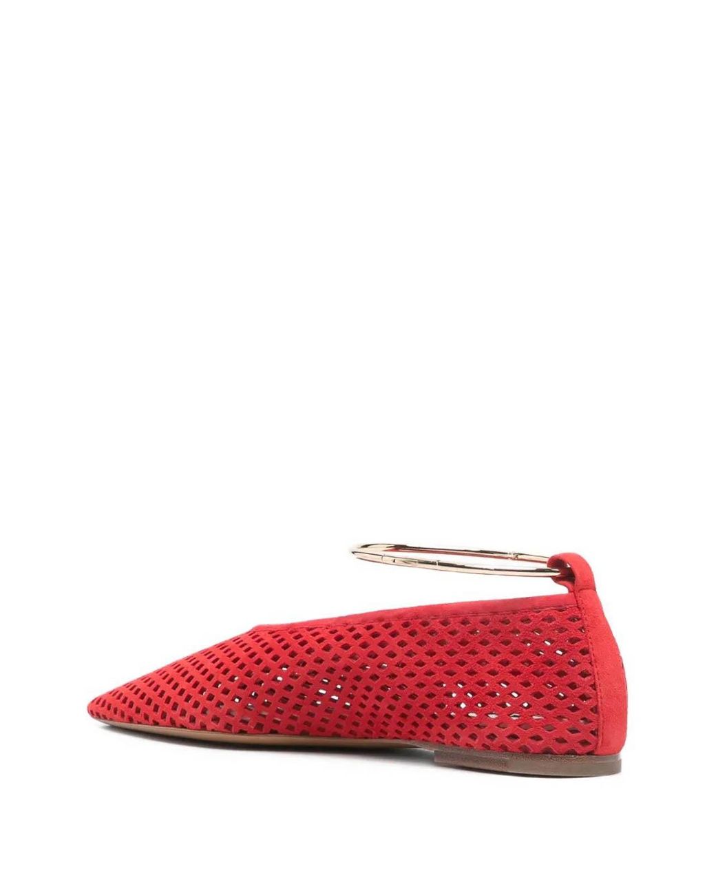 Jil Sander Red Classic Ballet Shoes
