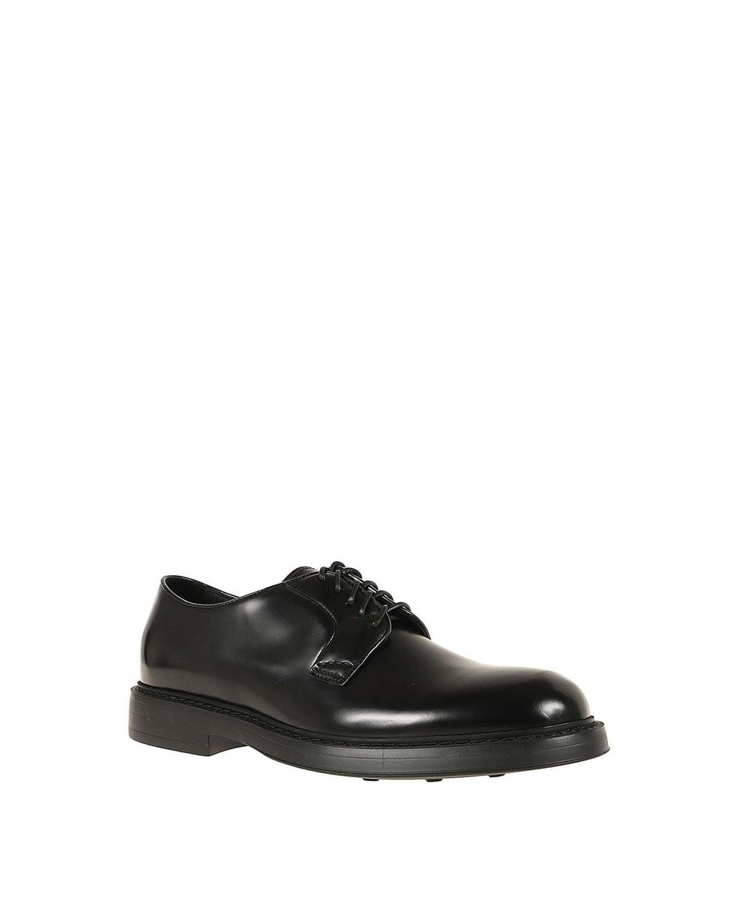 Doucal's Black Derby for men
