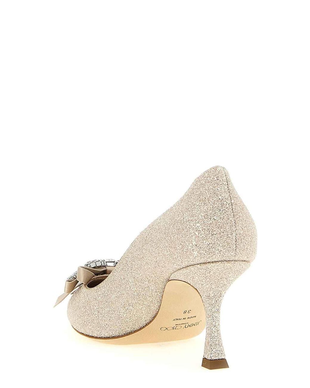 Jimmy Choo Metallic Auria Pumps