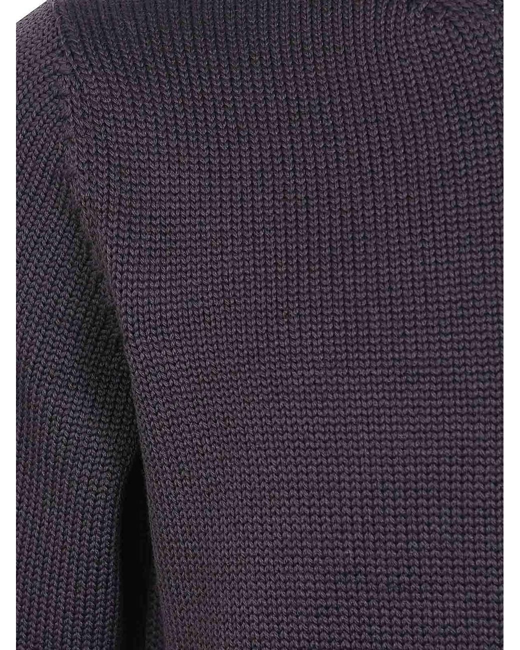 Nuur Blue Long Sleeves Round Neck Sweater for men