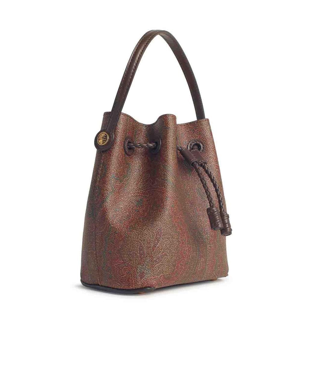 Etro Brown Mini Bucket Bag
