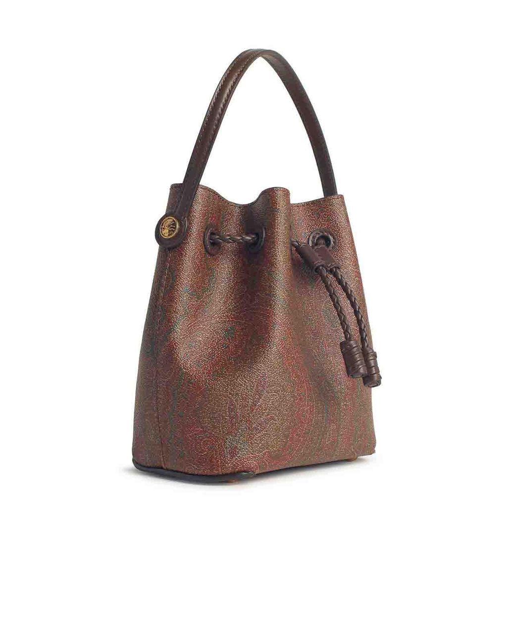 Etro Brown Mini Bucket Bag