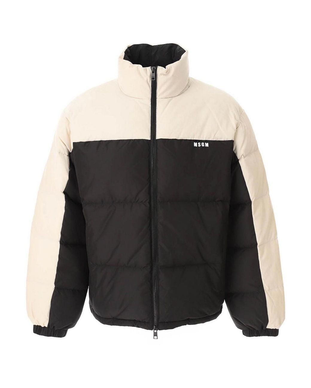 MSGM Black Down Jacket for men