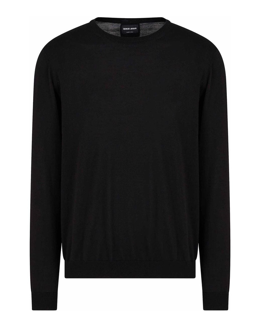 Giorgio Armani Black Sweater for men