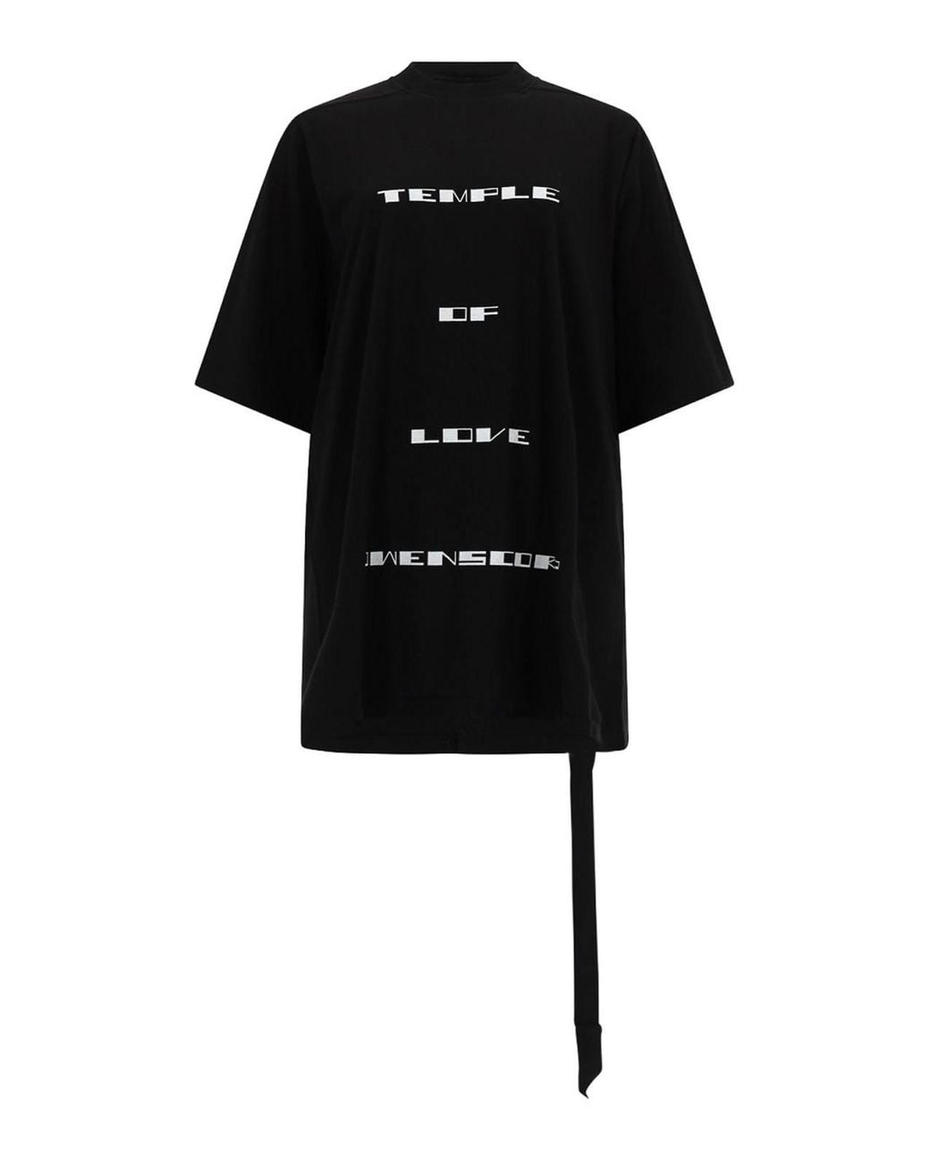 Rick Owens Black Jumbo Ss T-Shirt