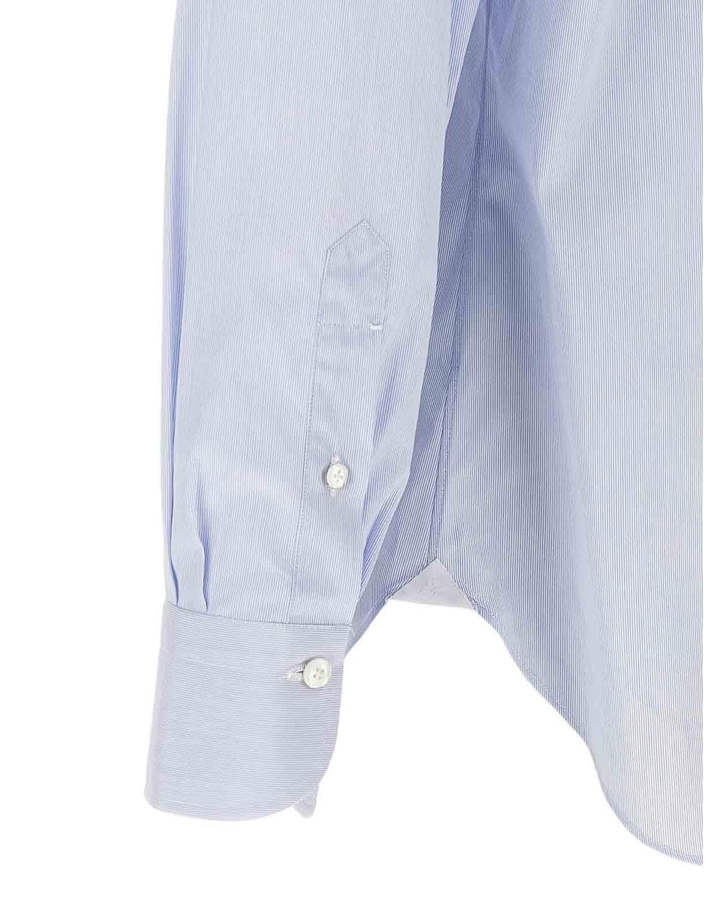 Finamore 1925 Blue Napoli Shirt for men