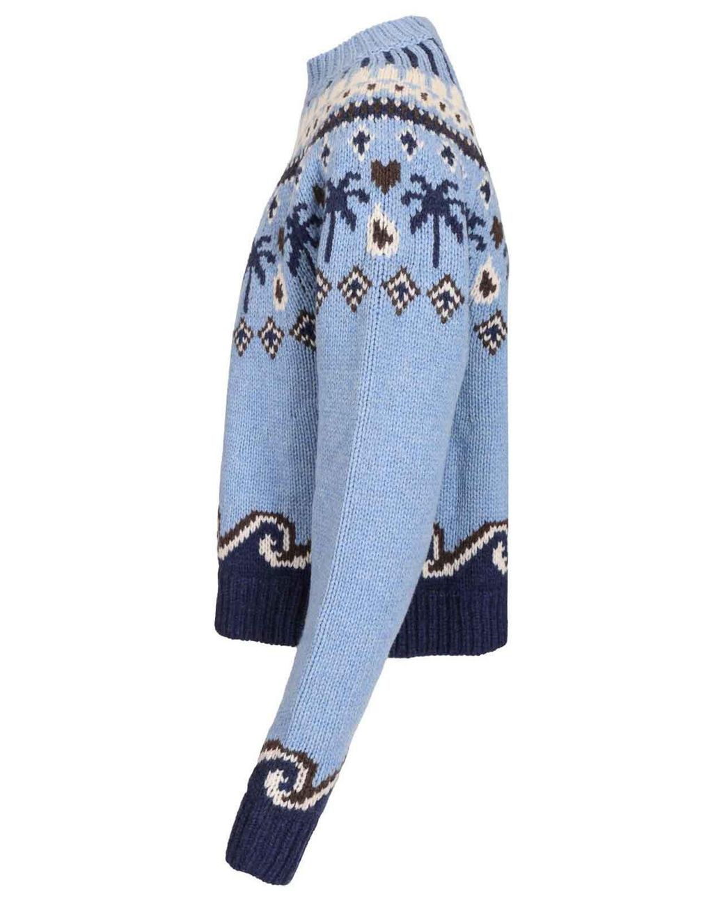 Alanui Blue Sweet Winter Sweater