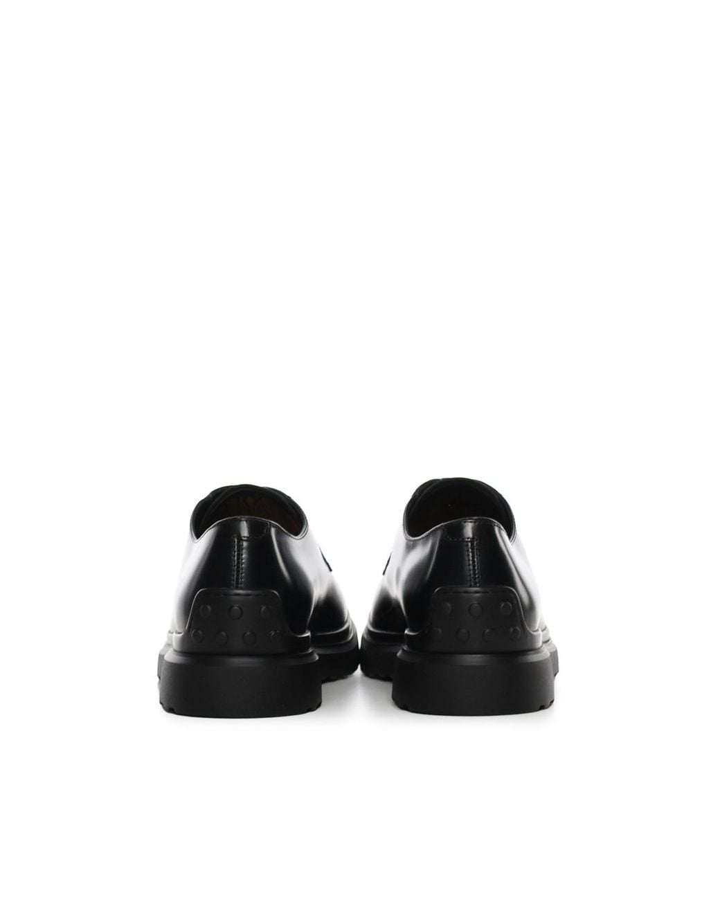 Tod's Black Leather Lace-Ups for men
