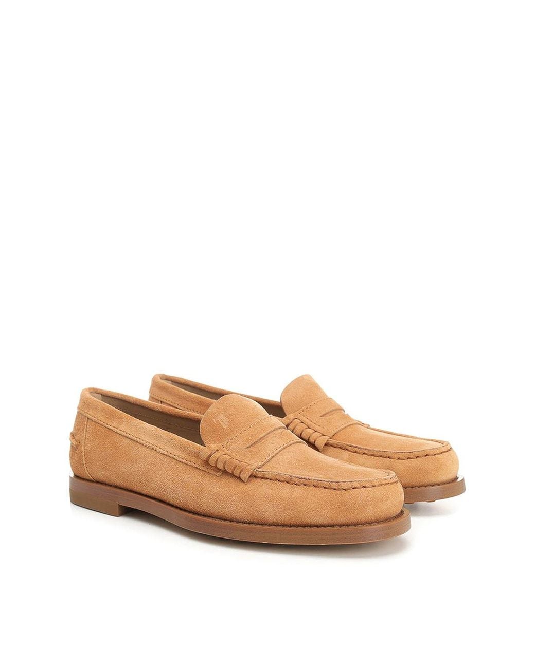 Tod's Brown Suede Moccasins
