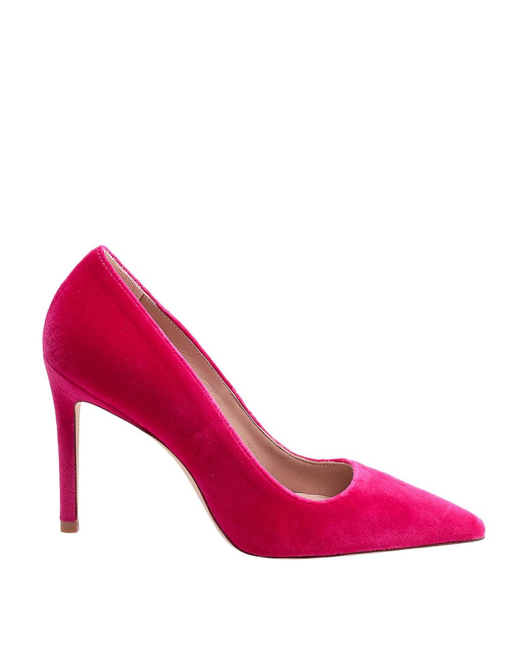 Stuart Weitzman Pink Stuart 100 Velvet Pumps