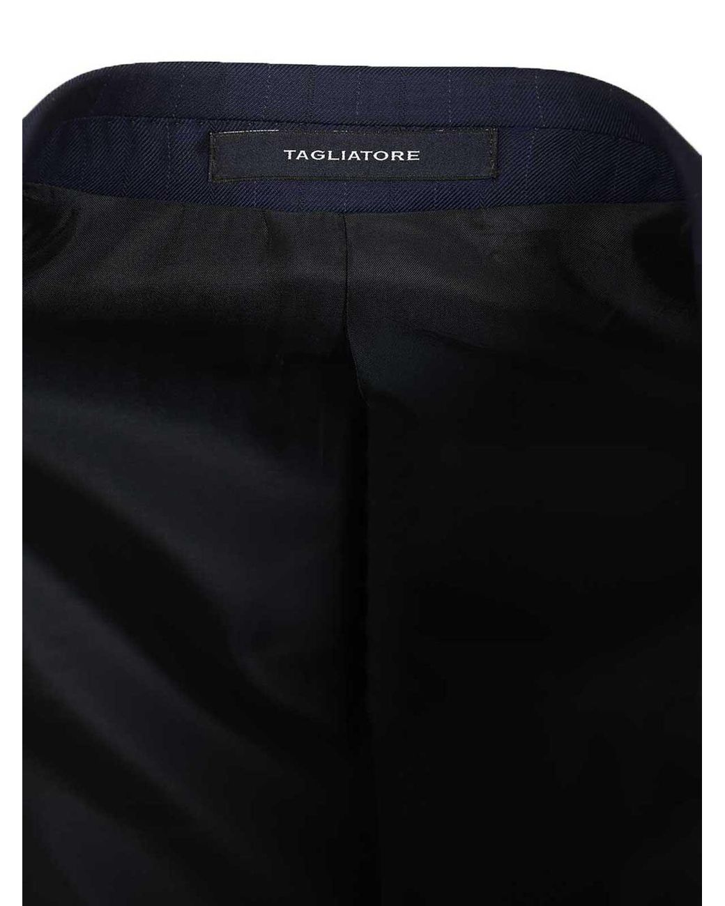 Tagliatore Blue Pinstripe Suit for men
