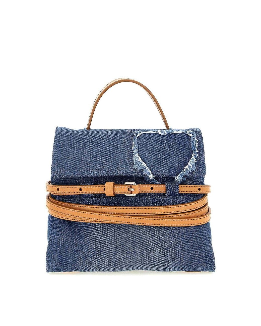 Moschino Blue Tie Me Handbag